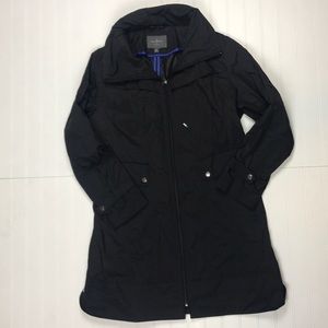 Cole Haan women’s XL hooded Black Raincoat